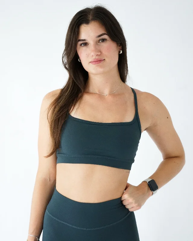 Sweat In Style With Yoga Clothing Discounts Impact Sports Bra - Emerald