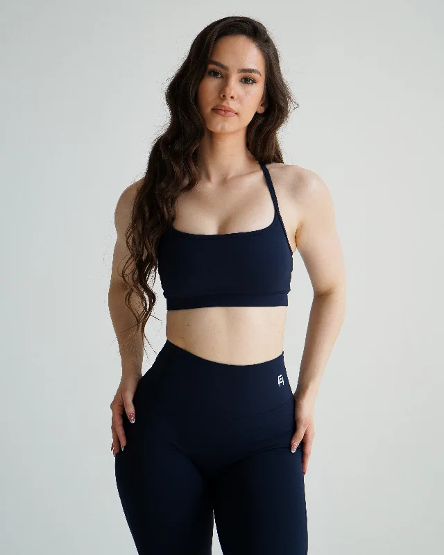 Lightweight, Breathable Yoga Wear At Special Prices Impact Sports Bra - Navy