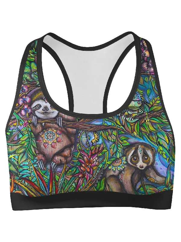 Fashionable Yoga Apparel Now On Sale Just Hangin Out Sports Bra