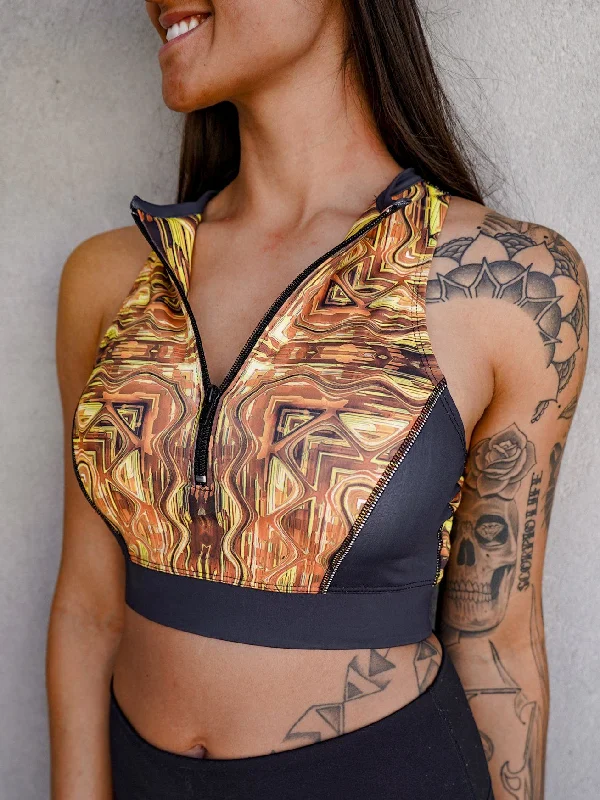 Affordable Activewear Designed For Movement Midas Zip Up Sports Bra