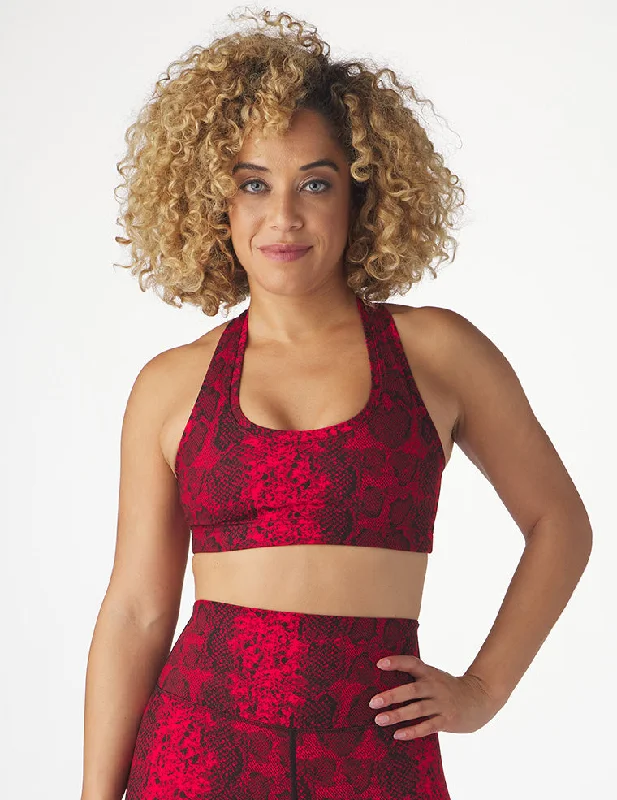 Stretch Your Limits, Not Your Wallet Notch Bra: Cherry Snake