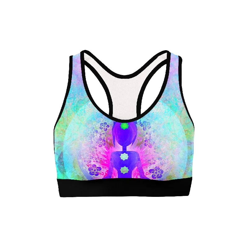 Your Yoga Essentials, Now At Lower Prices Pastel Chakra Sports Bra
