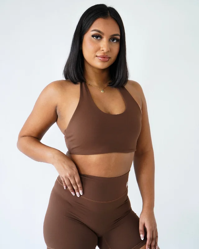 Your Go-To Yoga Outfits Now More Affordable Performance Halter Top - Clay