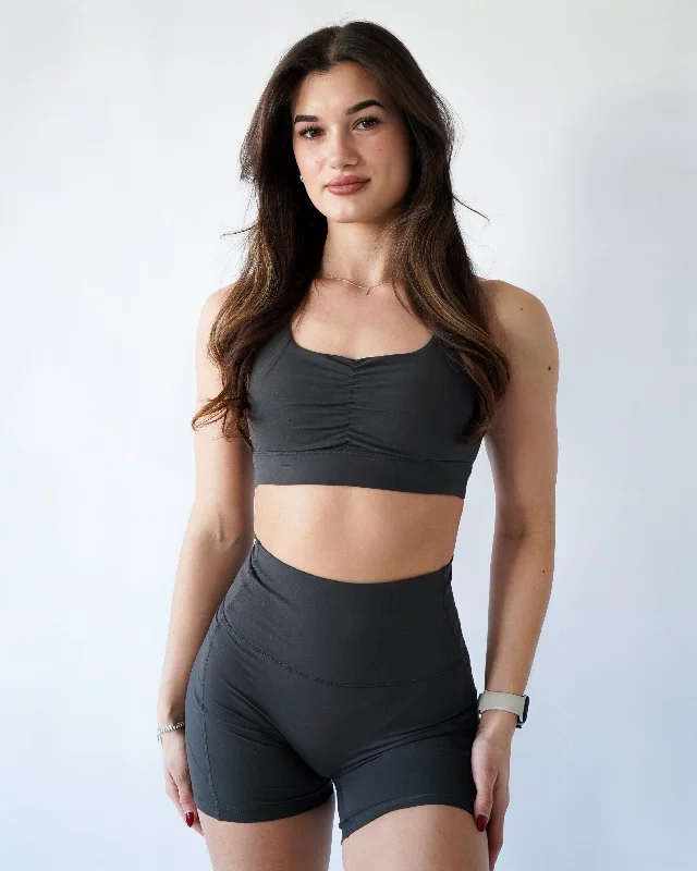 Premium Yoga Wear At Special Discounts Performance Scrunch Bra - Iron
