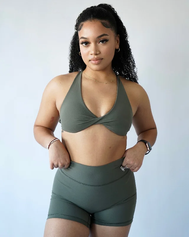 Don't Miss Out On Premium Yoga Wear Deals Performance Sports Bra - Olive