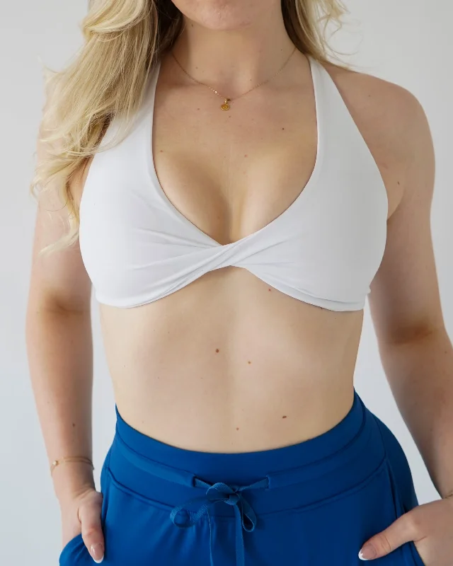 Stretch Your Limits, Not Your Wallet Performance Sports Bra - White