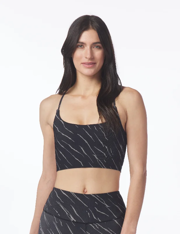 Your Go-To Yoga Outfits Now More Affordable Pure Bra: Black Streaking Tiger