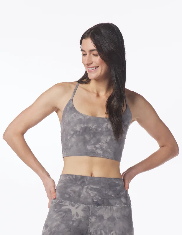 Stretch In Style With Budget-Friendly Yoga Wear Pure Bra: Silver Fog Stone Dye