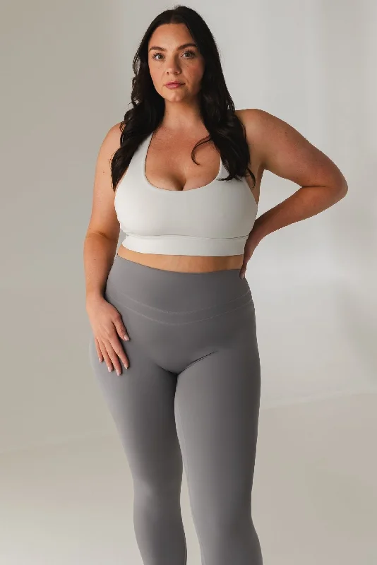 Affordable Activewear Designed For Movement Vitality Revive Racer Bra - Ash