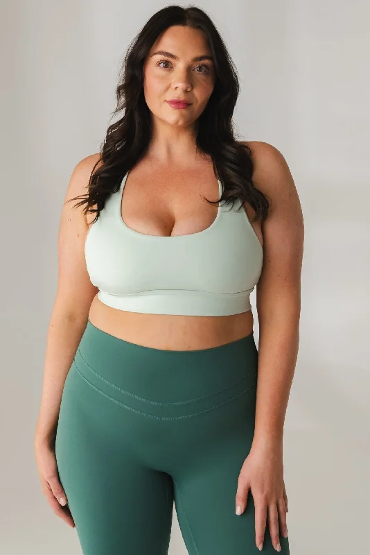 Enhance Your Flow With Stylish Yoga Wear At Great Prices Vitality Revive Racer Bra - Mint Enhance Your Flow With Stylish Yoga Wear At Great Prices Vitality Revive Racer Bra - Mint