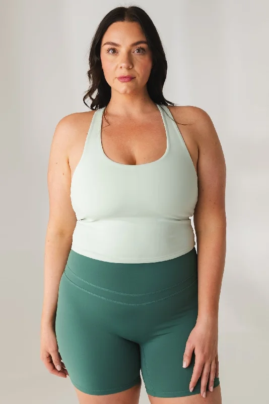 Elevate Your Style And Practice For Less Vitality Revive Racer Tank - Mint