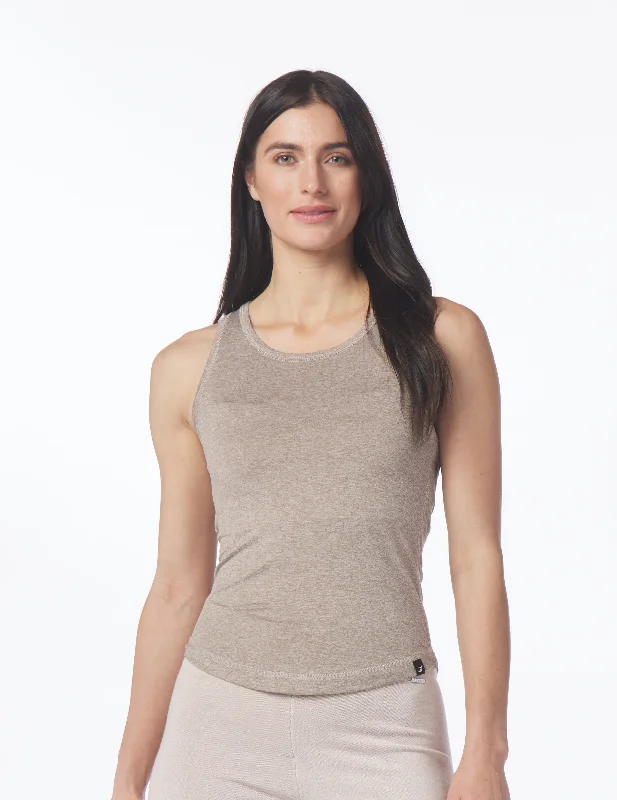 Simplicity Tank: Mocha Heather