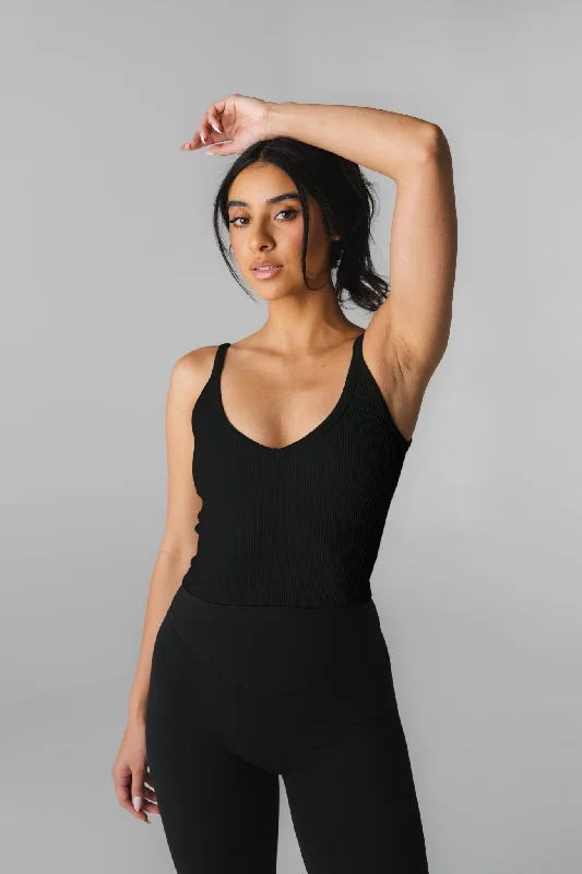 Limited-Stock Sale On Yoga Tops And Leggings Vitality Synergy® V Tank - Midnight