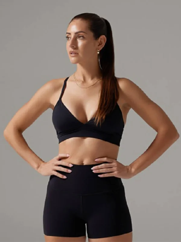 The Best Yoga Clothing At The Best Prices Tavi Adjustable Studio Women's Sports Bra - Ebony The Best Yoga Clothing At The Best Prices Tavi Adjustable Studio Women's Sports Bra - Ebony