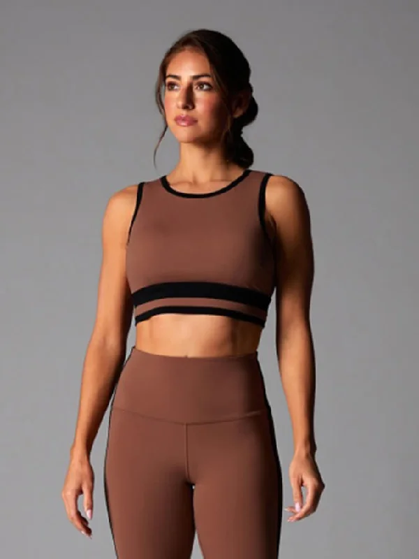 Find Balance In Stylish And Affordable Yoga Wear Tavi Agility Women's Sports Bra - Clove Ebony Find Balance In Stylish And Affordable Yoga Wear Tavi Agility Women's Sports Bra - Clove Ebony