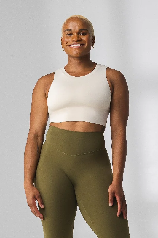 Soft, Stretchy, And Super Affordable Yoga Wear The Allora Tank - Sandshell