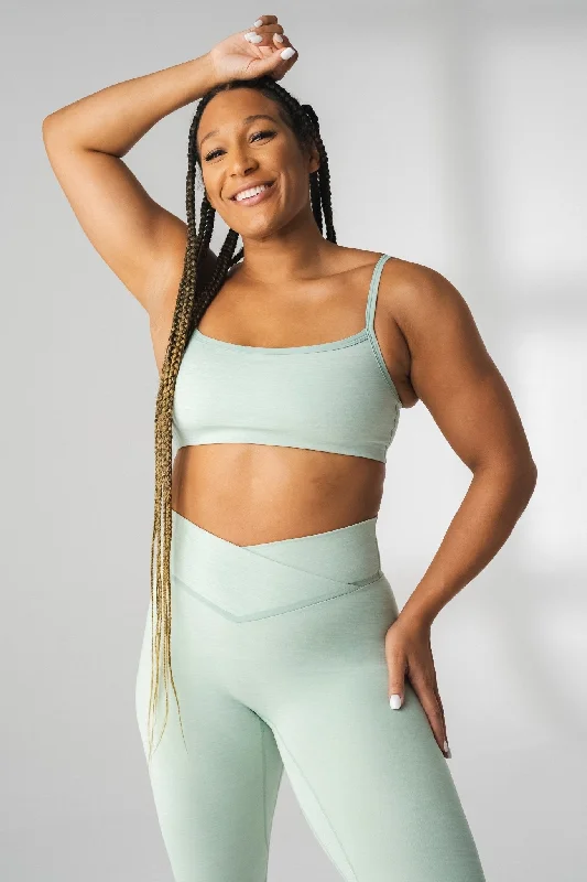 Sweat In Style With Yoga Clothing Discounts Vitality Daydream® Block Square Bra - Mint Marl Sweat In Style With Yoga Clothing Discounts Vitality Daydream® Block Square Bra - Mint Marl