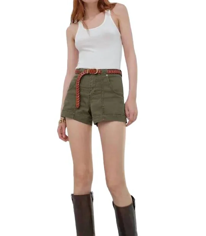 Your Go-To Yoga Outfits Now More Affordable Clean Utility Short In Washed Winter Moss Your Go-To Yoga Outfits Now More Affordable Clean Utility Short In Washed Winter Moss
