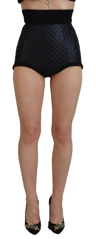 Stretch Your Limits, Not Your Wallet Dolce & Gabbana Elegant High Waist Designer Women's Shorts Stretch Your Limits, Not Your Wallet Dolce & Gabbana Elegant High Waist Designer Women's Shorts