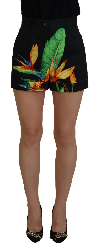 The Perfect Blend Of Comfort And Savings Dolce & Gabbana High Waist Hot Pants Shorts in Leaves Women's Print The Perfect Blend Of Comfort And Savings Dolce & Gabbana High Waist Hot Pants Shorts in Leaves Women's Print