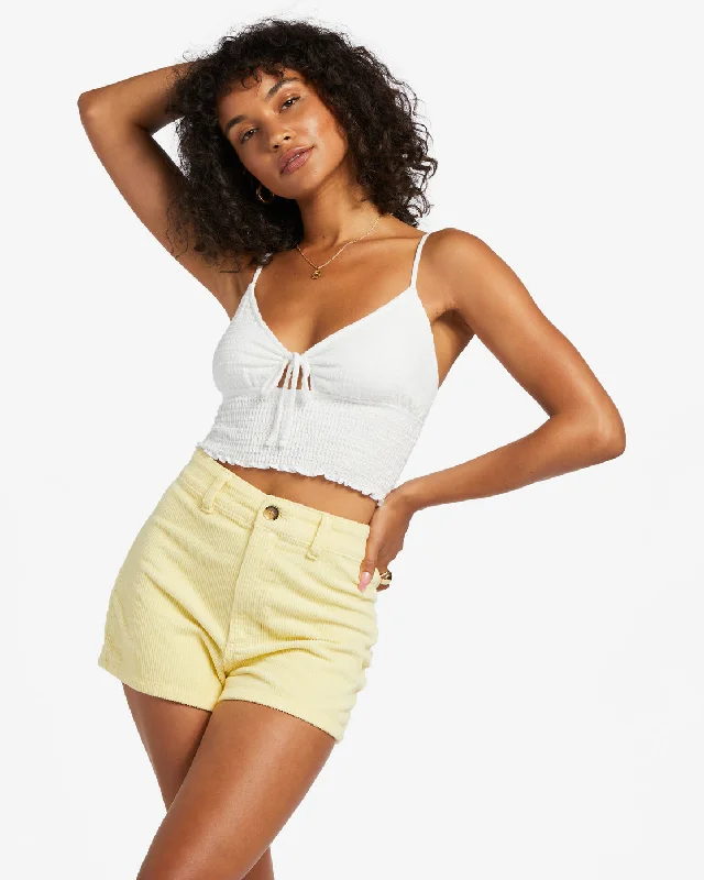 Limited-Time Savings On Yoga Leggings And Tops Free Fall Corduroy Shorts - Sunbeam