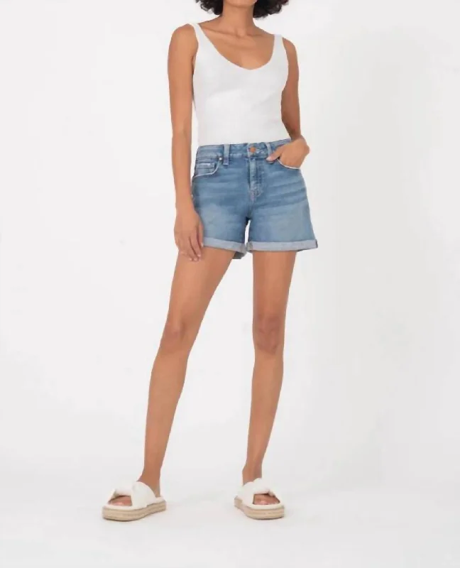 Performance Yoga Wear Now At Exclusive Discounts Megan 5 Pocket Cuffed Short In Soothing Performance Yoga Wear Now At Exclusive Discounts Megan 5 Pocket Cuffed Short In Soothing