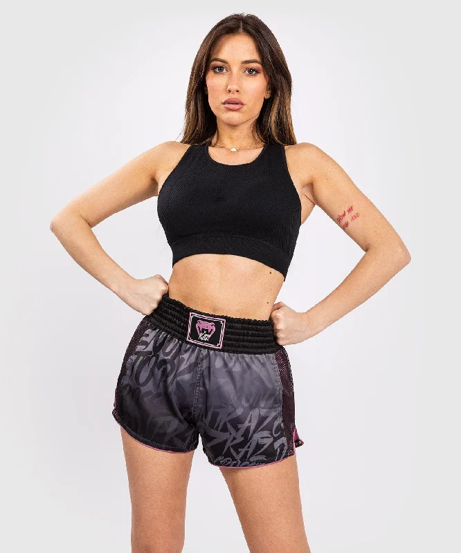 Your Go-To Yoga Outfits Now More Affordable Venum x Kaz Muay Thai Shorts - Black