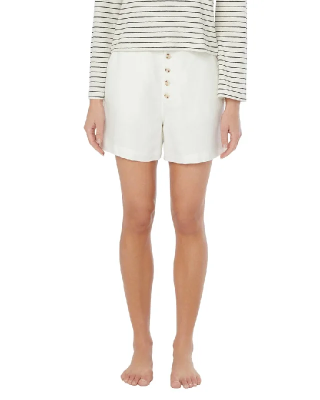 Your Yoga Essentials, Now At Lower Prices Onia Air Linen-Blend Boyfriend Short
