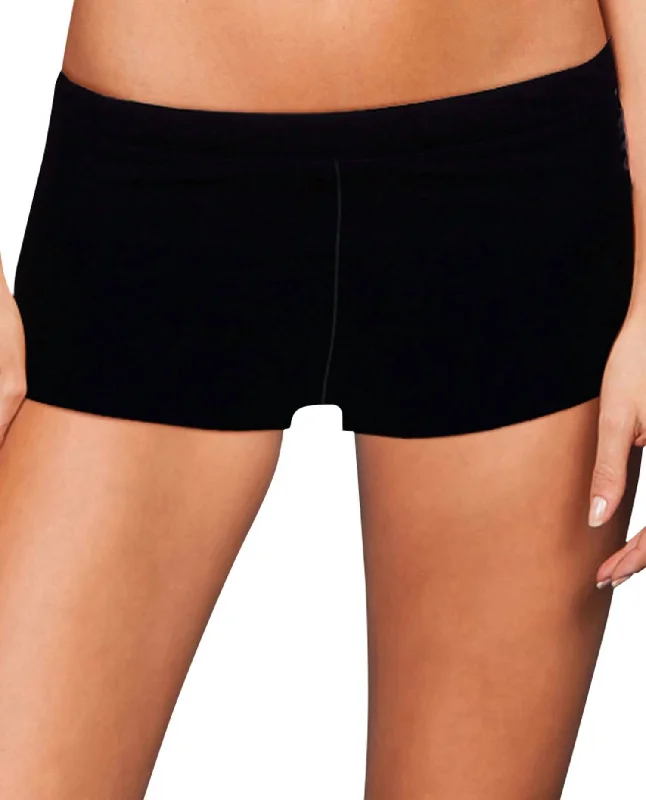 Limited-Time Sale On Stylish Yoga Apparel Women's Solid Active Short In Black